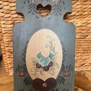 Hand painted Bird wall decor